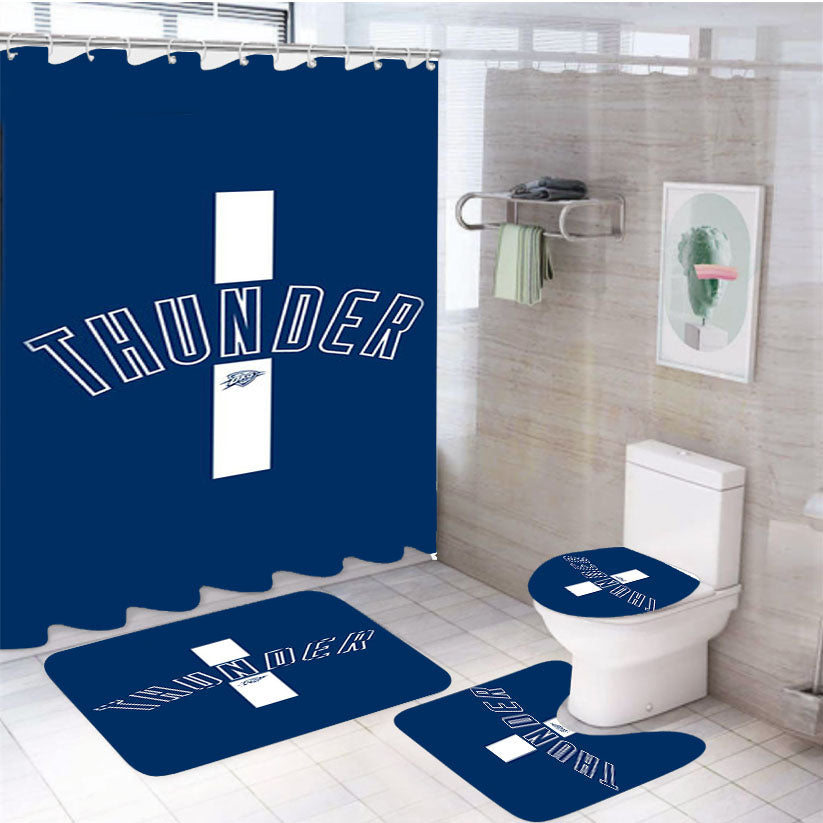 Beautiful Oklahoma City 4Pcs Bathroom Set Shower Curtain
