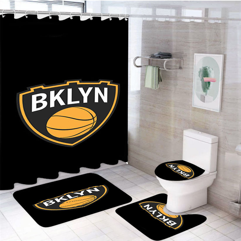 Bklyn 4Pcs Bathroom Set Shower Curtain