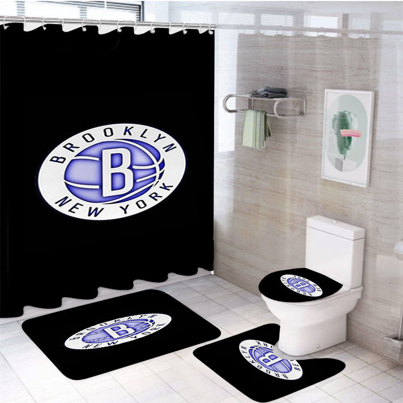 Brooklyn B New York 4Pcs Bathroom Set Shower Curtain