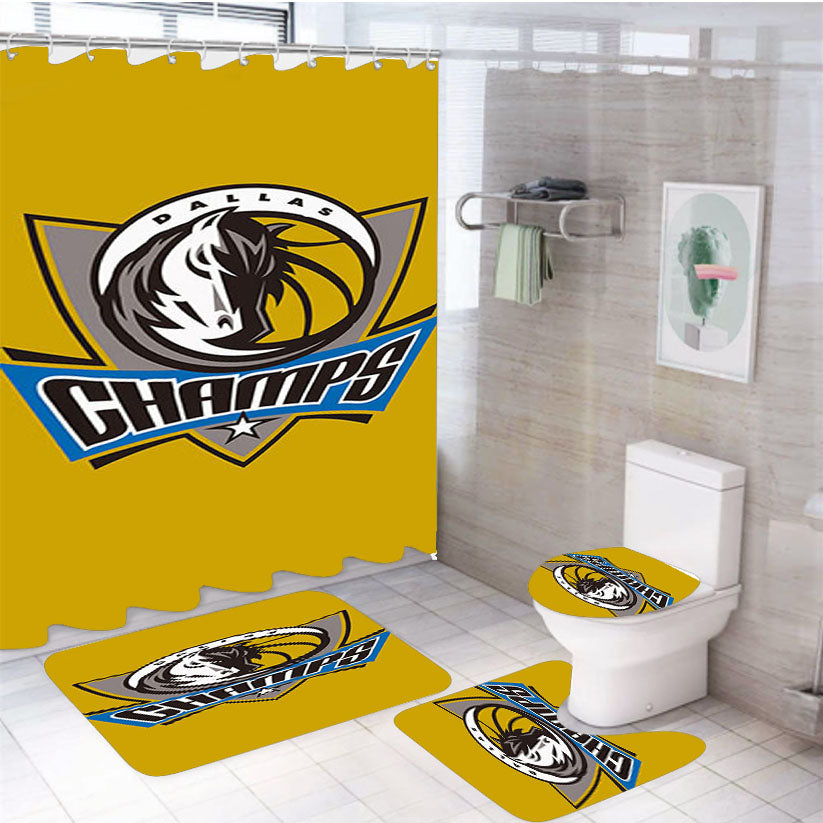 Champion Maverick 4Pcs Bathroom Set Shower Curtain