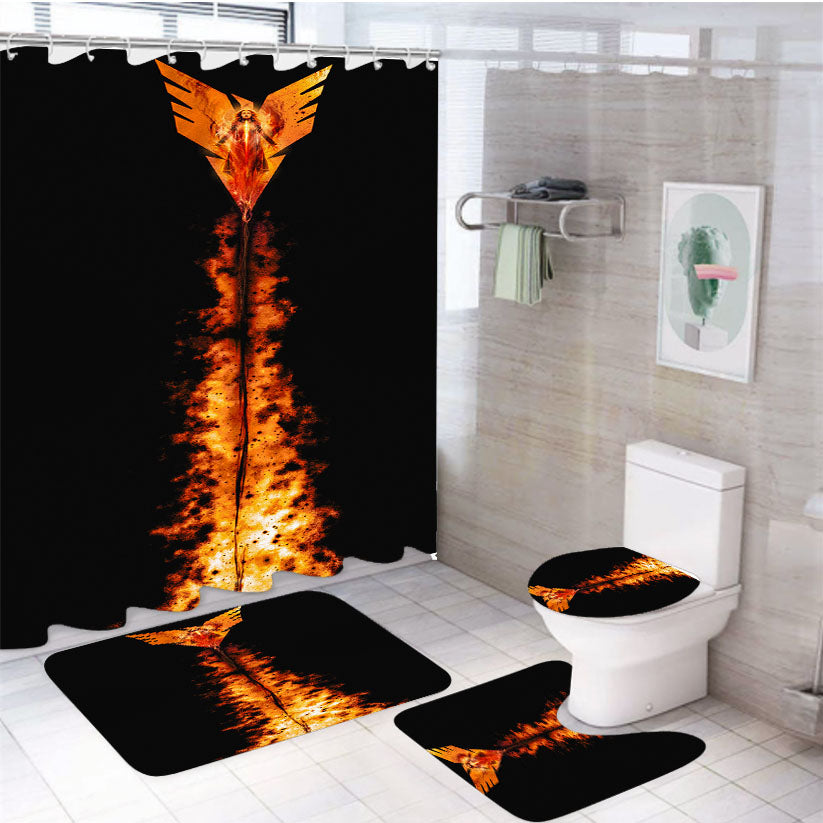 Dark Phoenix Jean Grey 4Pcs Bathroom Set Shower Curtain