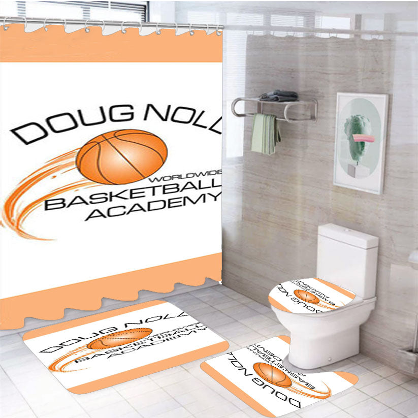 Doug Noll Basketball Academy 4Pcs Bathroom Set Shower Curtain