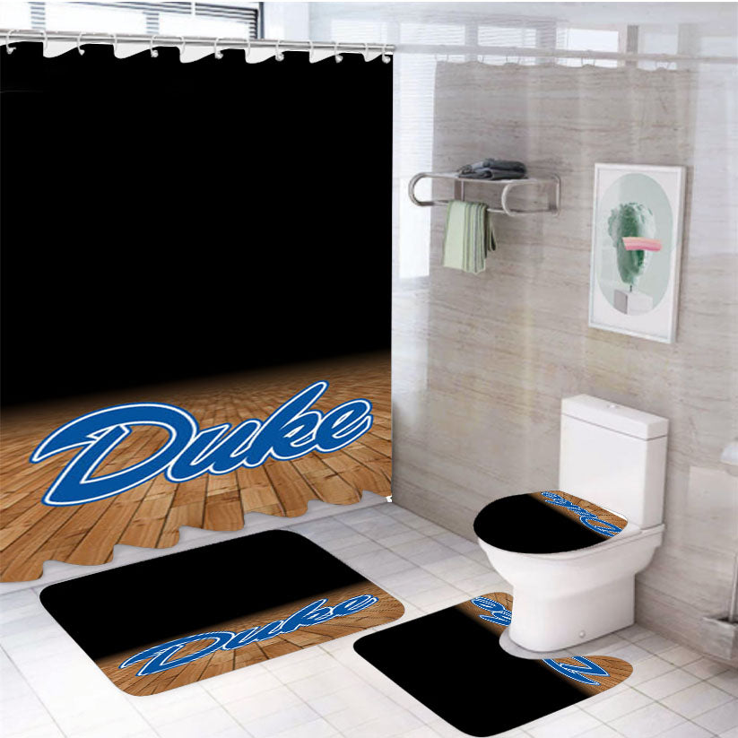 Duke Blue Devils Icon 4Pcs Bathroom Set Shower Curtain