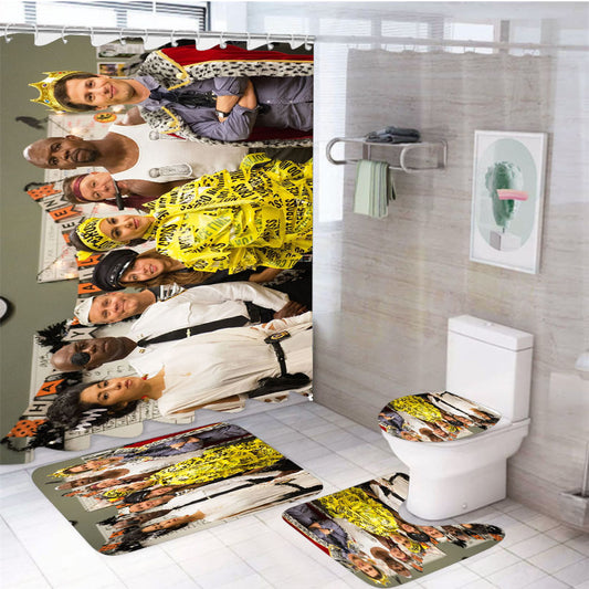 Every Brooklyn Nine Nine Halloween Heist Episode 4Pcs Bathroom Set Shower Curtain