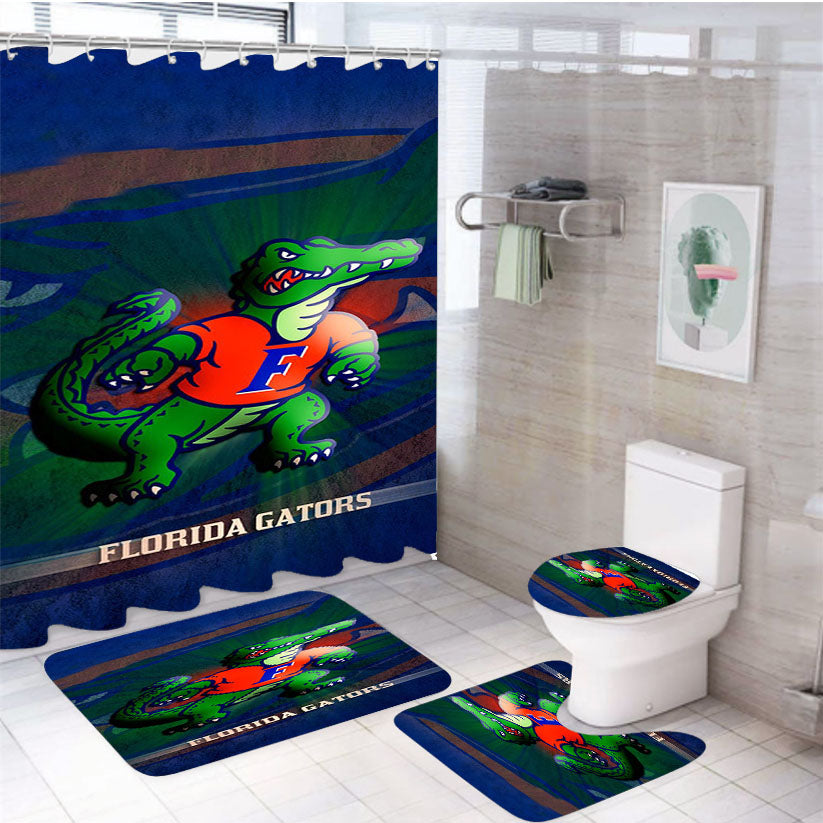 Florida Gators 1 4Pcs Bathroom Set Shower Curtain