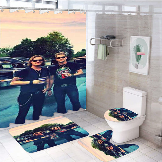 Florida Georgia Line Parking Lot 4Pcs Bathroom Set Shower Curtain
