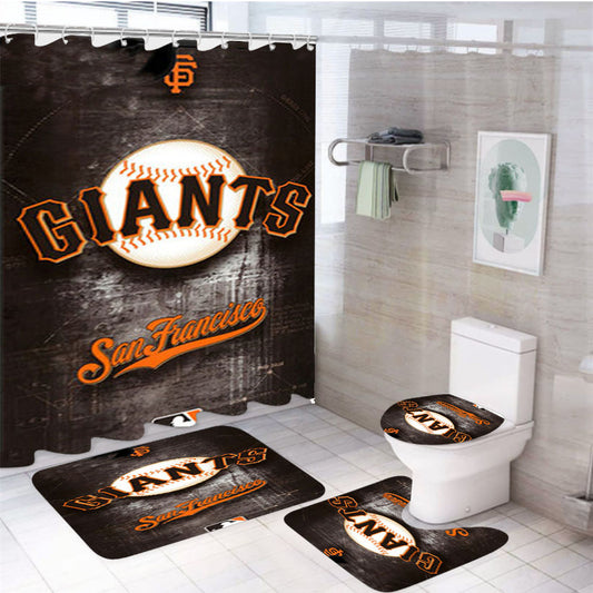 Giants San Francisco 4Pcs Bathroom Set Shower Curtain