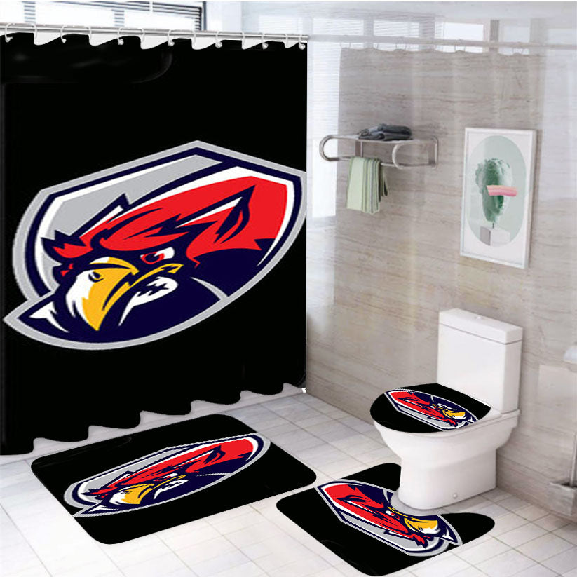 Griffins American Football Logo Black 4Pcs Bathroom Set Shower Curtain
