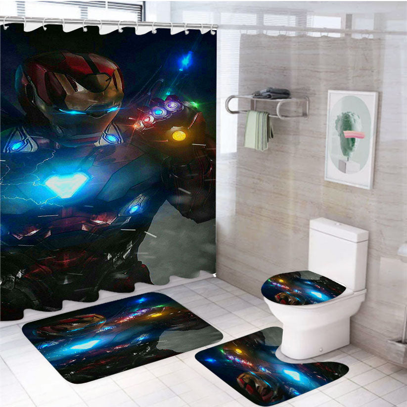 I Am Ironman 4Pcs Bathroom Set Shower Curtain