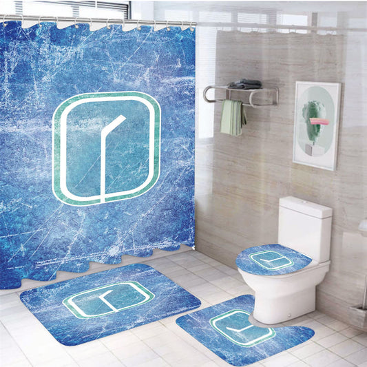 Ice Vancouver Canucks 4Pcs Bathroom Set Shower Curtain
