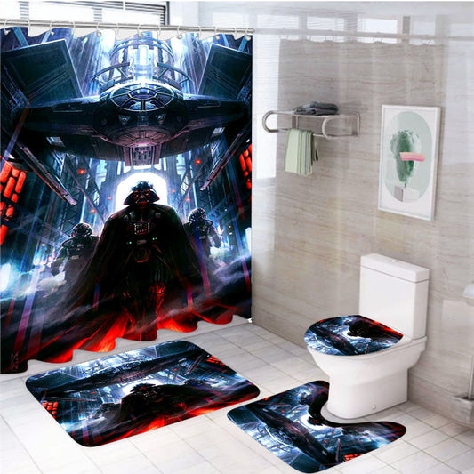 Imperial March Star Wars Art 4Pcs Bathroom Set Shower Curtain