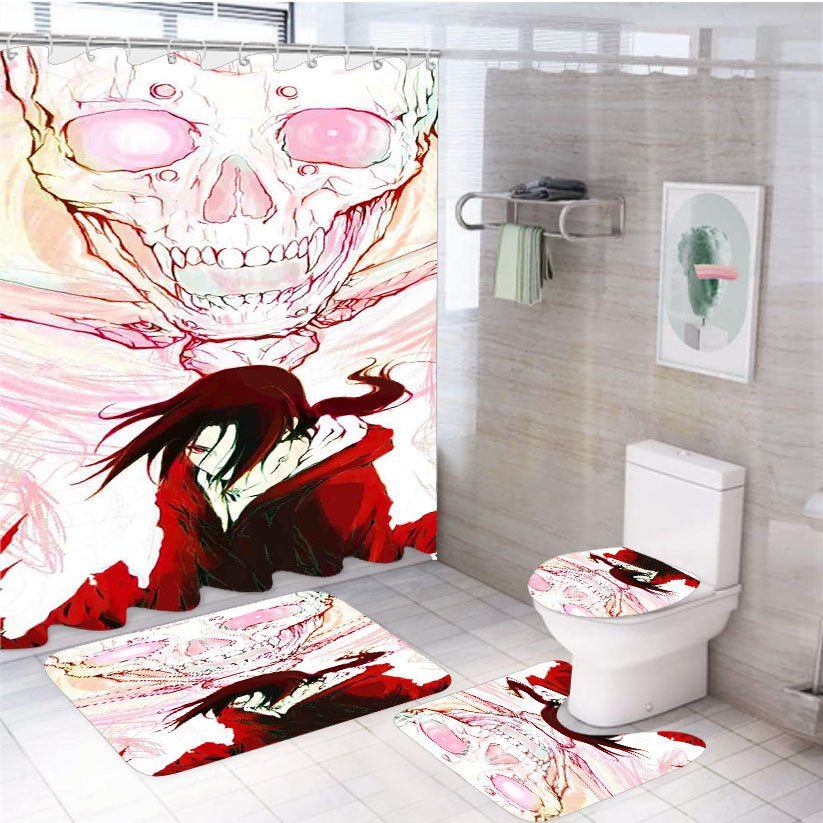 Itachi Uchiha Susanoo Wallpaper 4Pcs Bathroom Set Shower Curtain