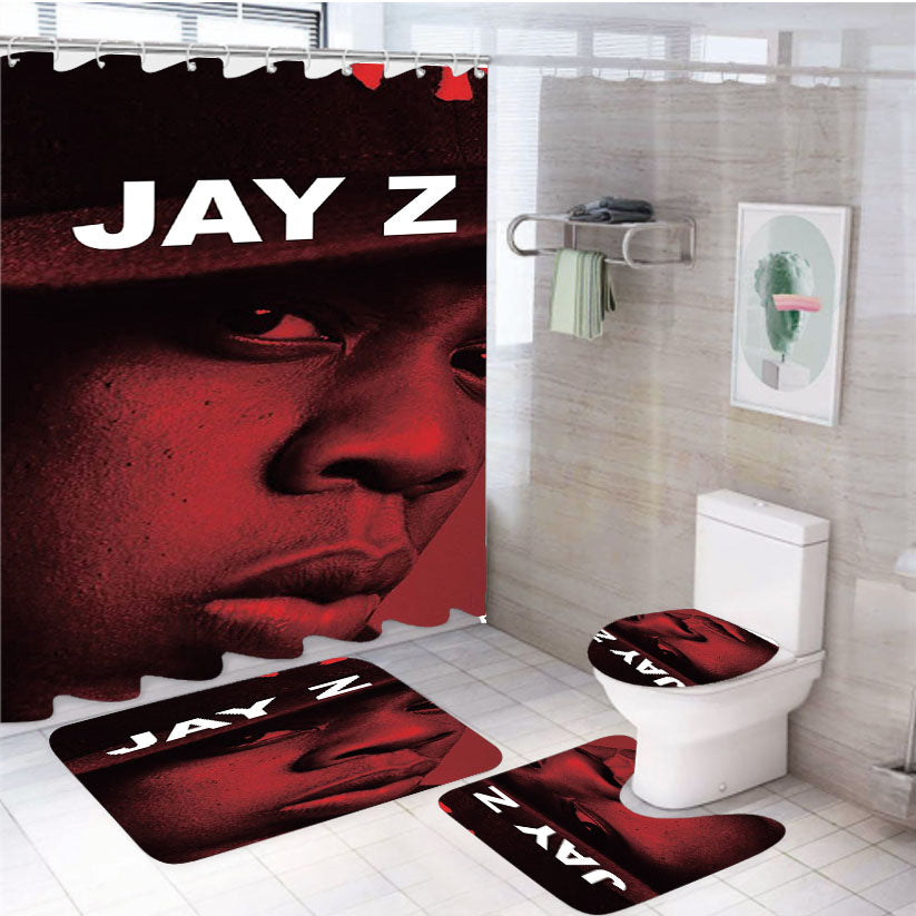 Jay Z Kingdom 4Pcs Bathroom Set Shower Curtain