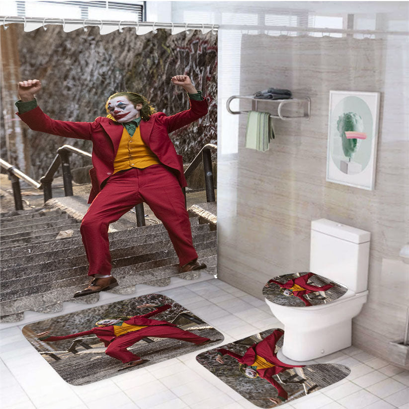Joker Dancing Meme 4Pcs Bathroom Set Shower Curtain