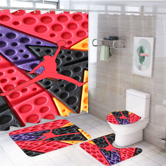 Jordan Retro 7 Raptors 4Pcs Bathroom Set Shower Curtain