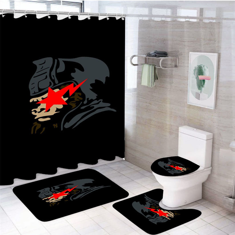 Kaws Star Ape 4Pcs Bathroom Set Shower Curtain