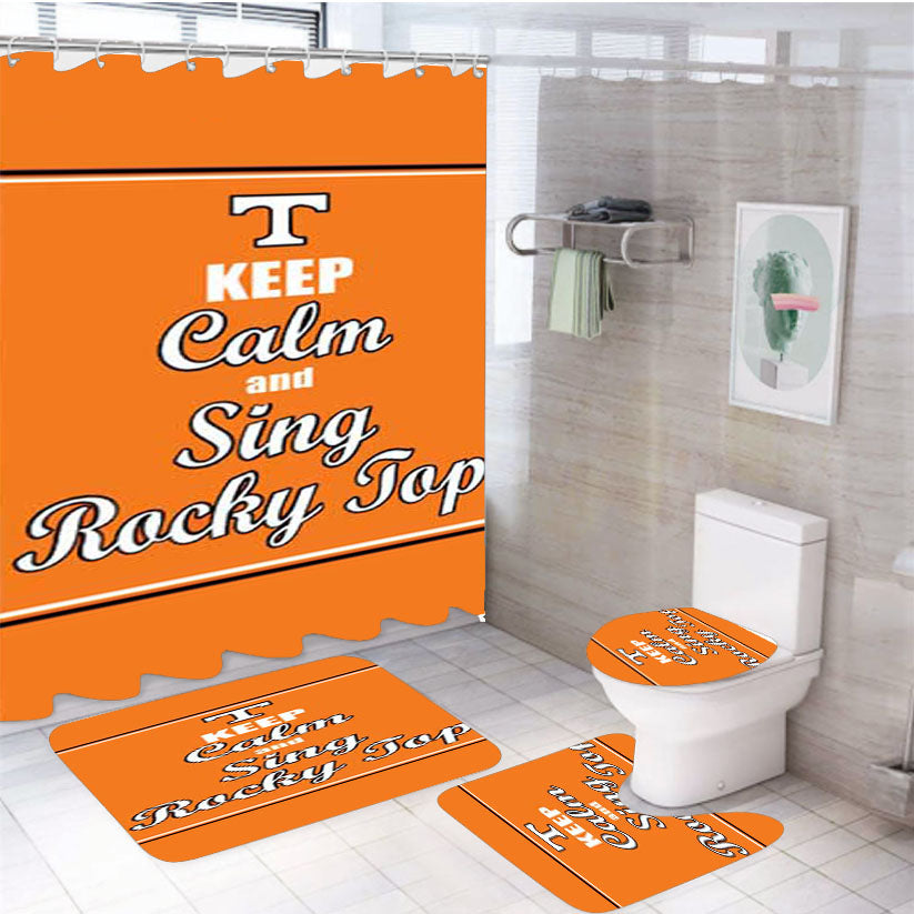 Keep Calm Sing Rocky Top 4Pcs Bathroom Set Shower Curtain