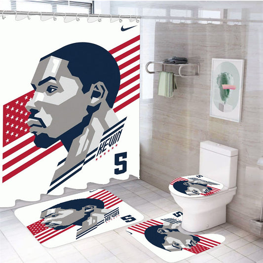 Kevin Durant 4Pcs Bathroom Set Shower Curtain
