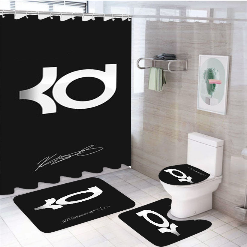 Kevin Durant Signature 4Pcs Bathroom Set Shower Curtain