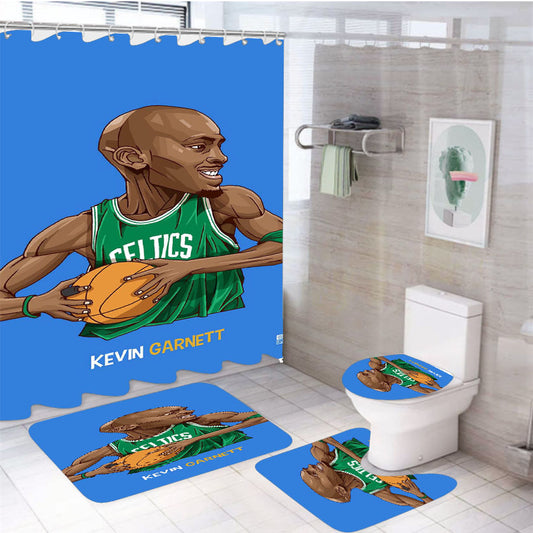 Kevin Garnett 4Pcs Bathroom Set Shower Curtain
