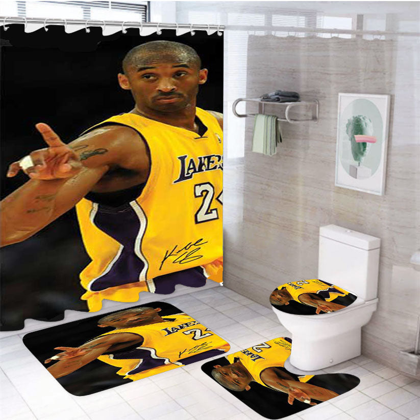 Kobe Bryant Nope 4Pcs Bathroom Set Shower Curtain