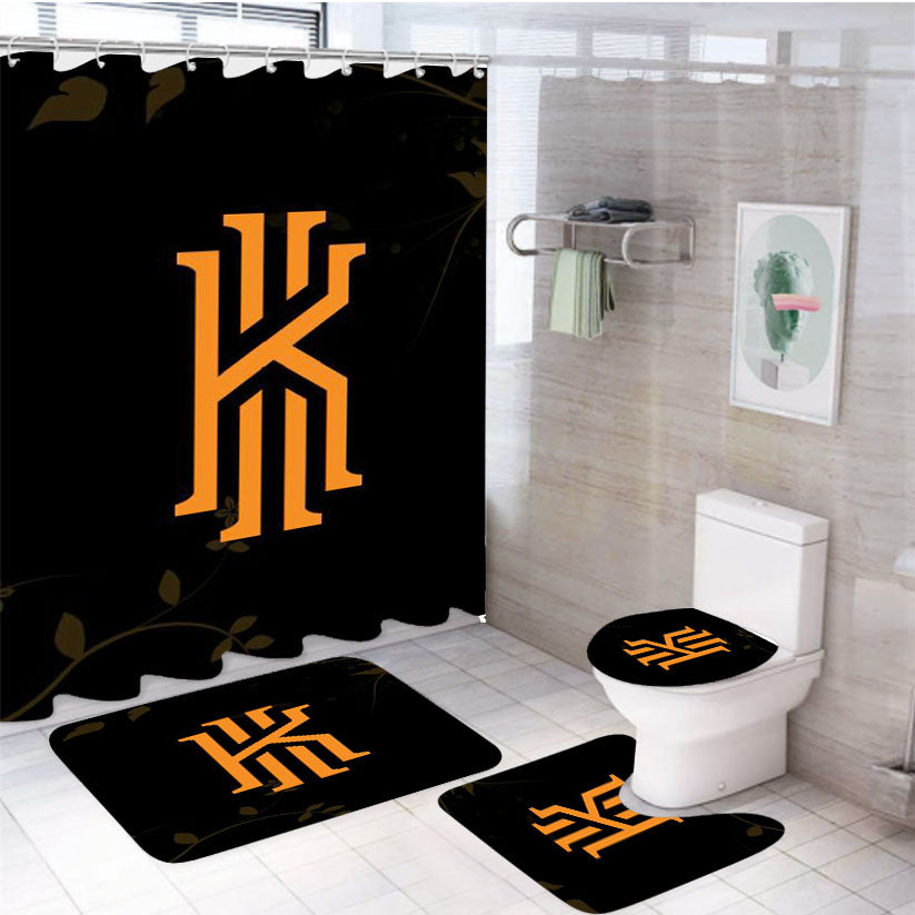 Kyrie Irving Leaf 4Pcs Bathroom Set Shower Curtain