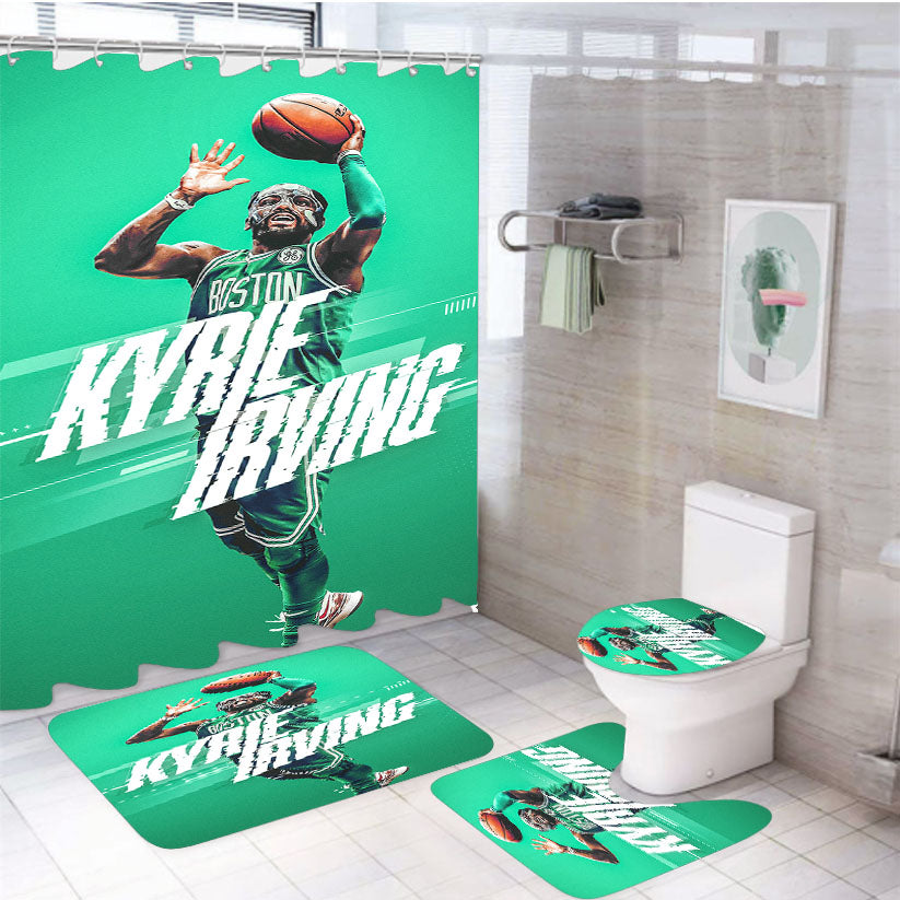 Kyrie Irving Lets Up 4Pcs Bathroom Set Shower Curtain