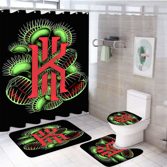 Kyrie Logo 4Pcs Bathroom Set Shower Curtain