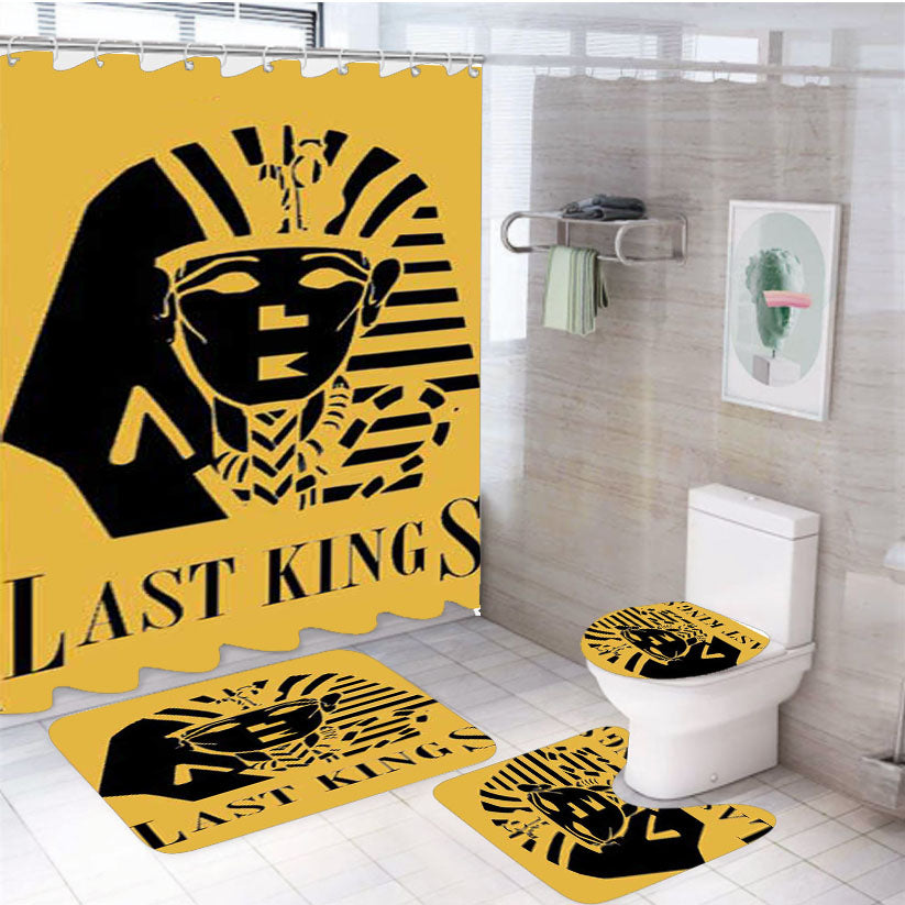 Last Kings Logo 4Pcs Bathroom Set Shower Curtain