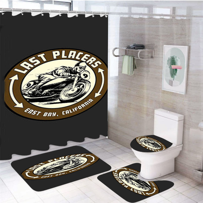 Last Placers Logo 4Pcs Bathroom Set Shower Curtain