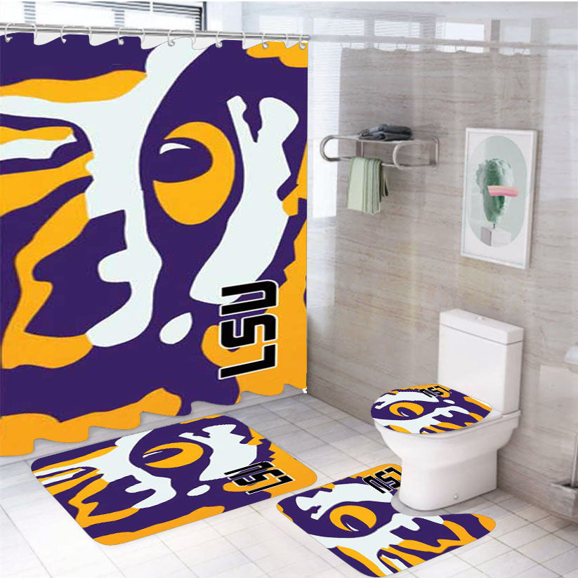 Lsu Eye 4Pcs Bathroom Set Shower Curtain