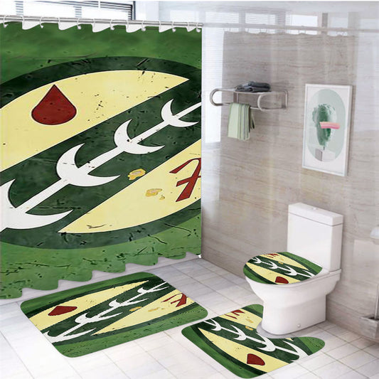 Mandalorian 4Pcs Bathroom Set Shower Curtain
