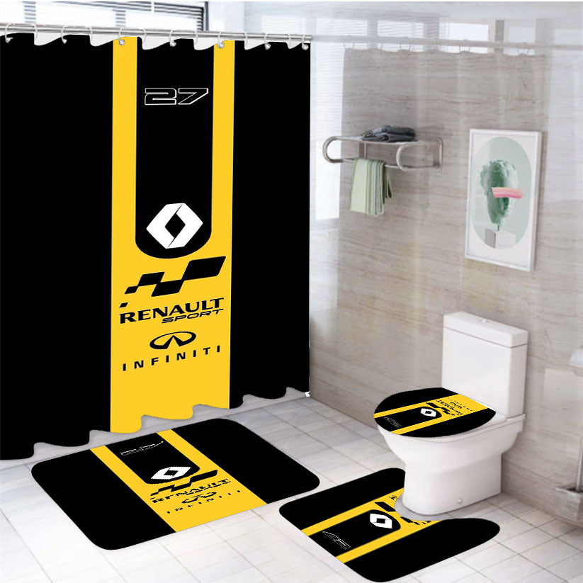 Marcos Castro Bmw 4Pcs Bathroom Set Shower Curtain