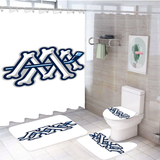 Milwaukee Admirals Icon 4Pcs Bathroom Set Shower Curtain
