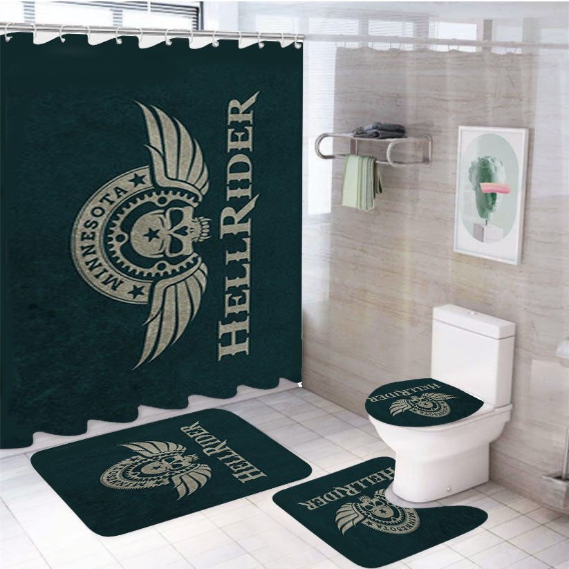 Minnesota Hell Rider 4Pcs Bathroom Set Shower Curtain