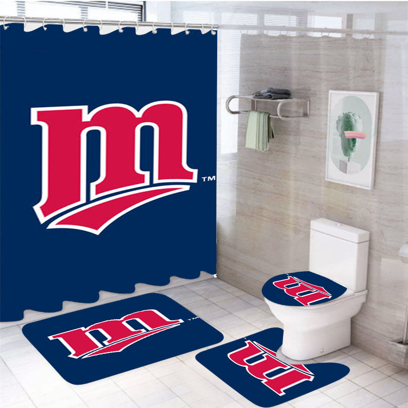 Minnesota Twins Icon 4Pcs Bathroom Set Shower Curtain