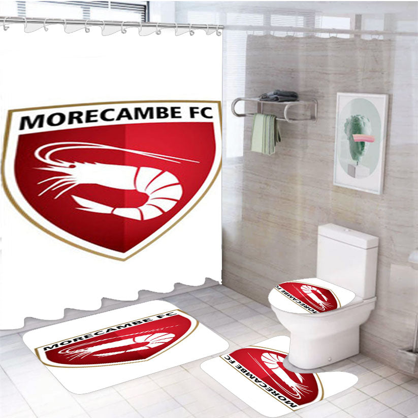 Morecambe Fc Logo 4Pcs Bathroom Set Shower Curtain