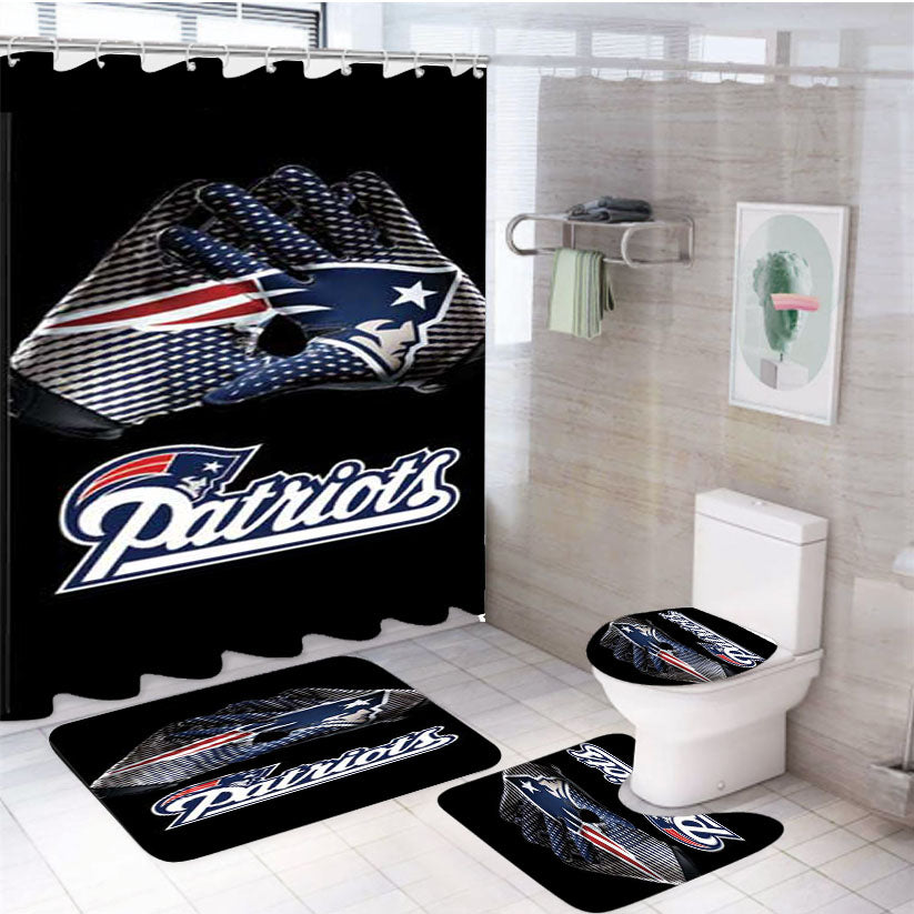Ne Pats Gloves Logo 4Pcs Bathroom Set Shower Curtain