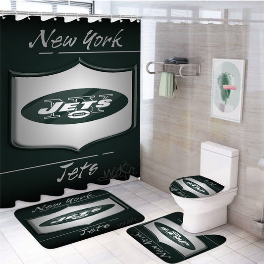 New York Jets, Afc, Bryce Petty 4Pcs Bathroom Set Shower Curtain