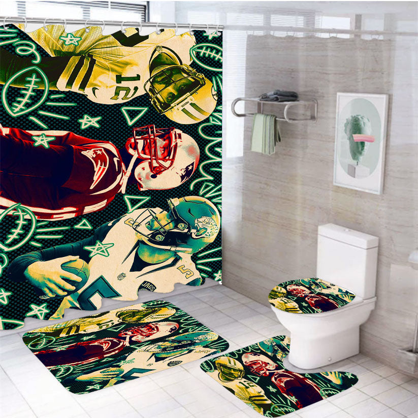 Nfl Tumblr 4Pcs Bathroom Set Shower Curtain