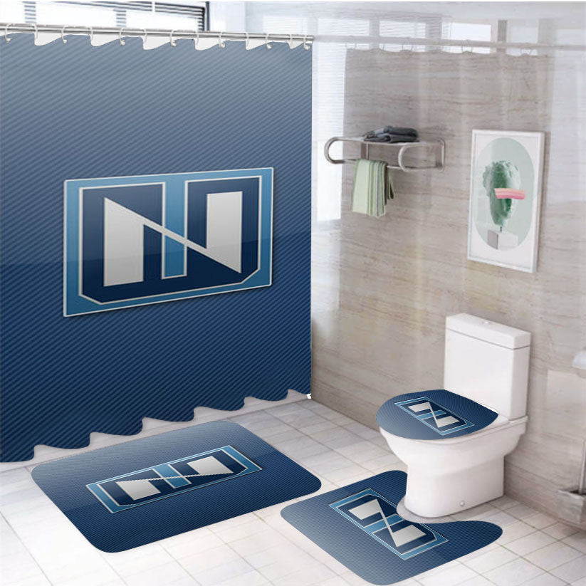Northwood Timberwolves 4Pcs Bathroom Set Shower Curtain