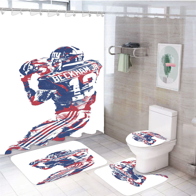 Odell Beckham 13 4Pcs Bathroom Set Shower Curtain