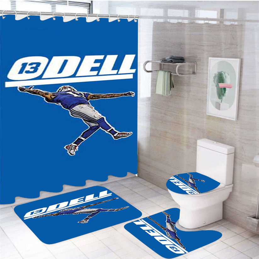 Odell Beckham Blue 4Pcs Bathroom Set Shower Curtain