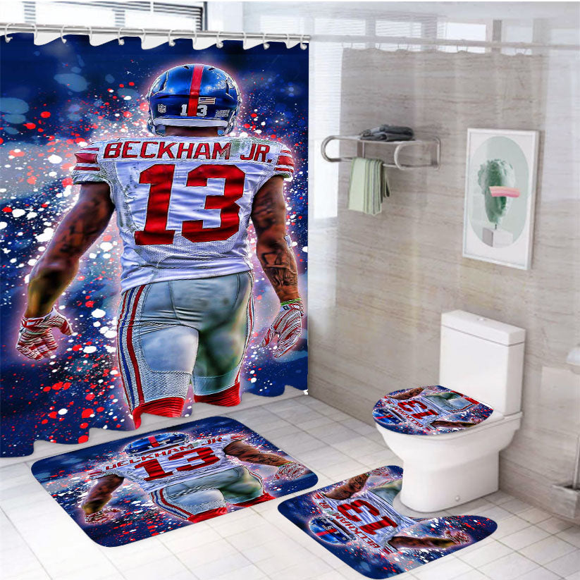 Odell Beckham Jr 4Pcs Bathroom Set Shower Curtain