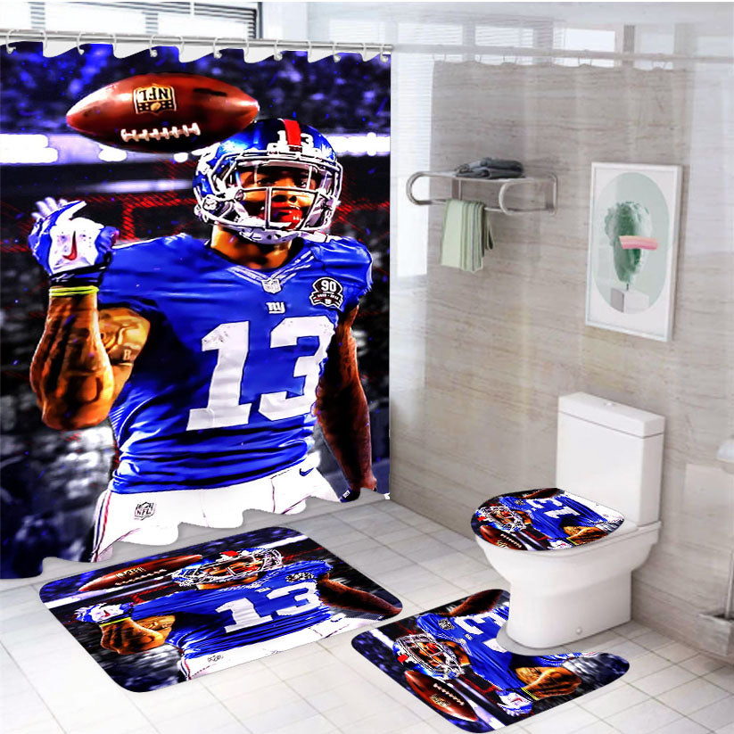 Odell Beckham Jr Wallpaper And Background 4Pcs Bathroom Set Shower Curtain