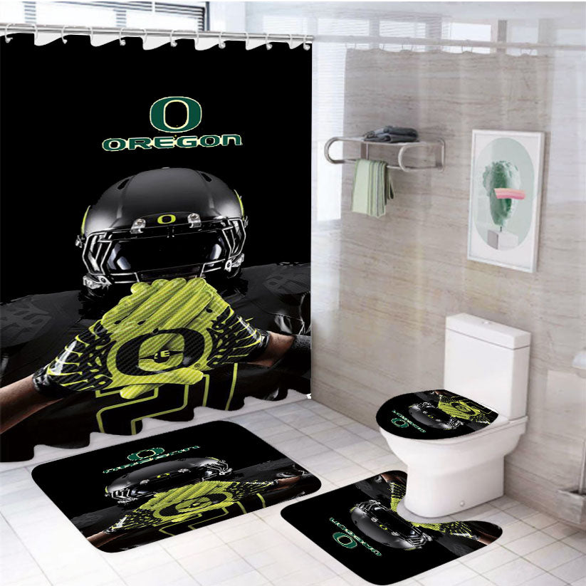 Oregon Ducks 4 4Pcs Bathroom Set Shower Curtain