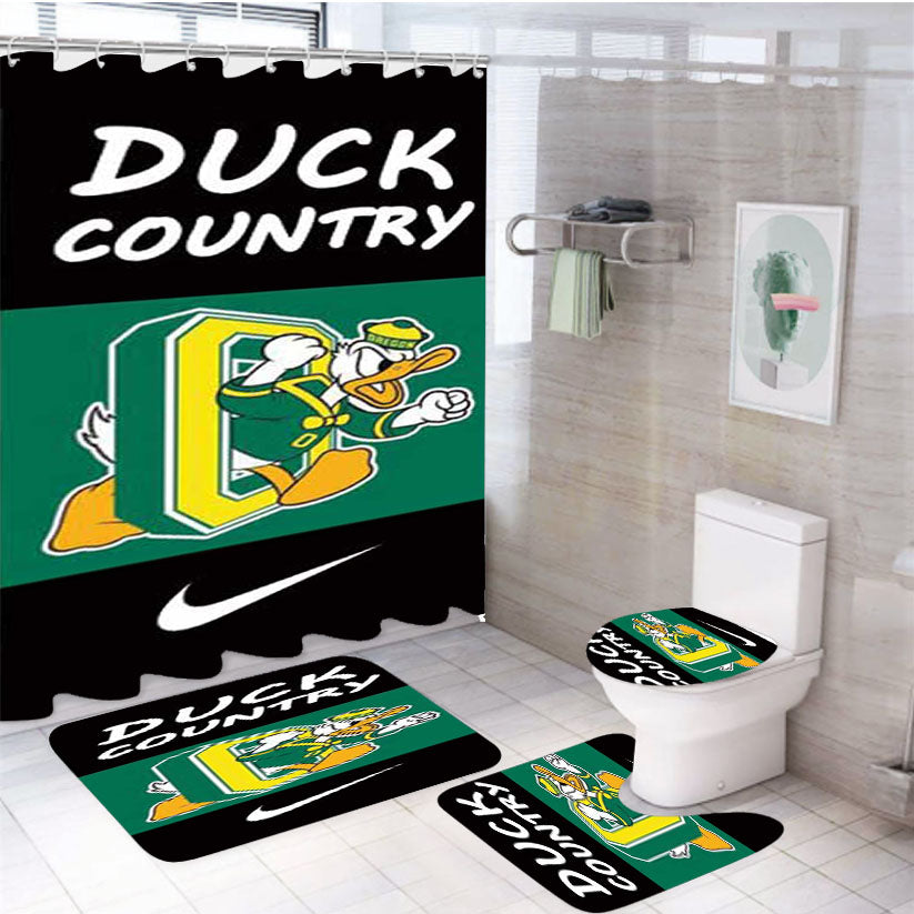 Oregon Ducks Donald 4Pcs Bathroom Set Shower Curtain