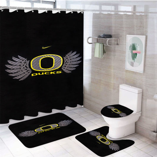 Oregon Pattern  4Pcs Bathroom Set Shower Curtain