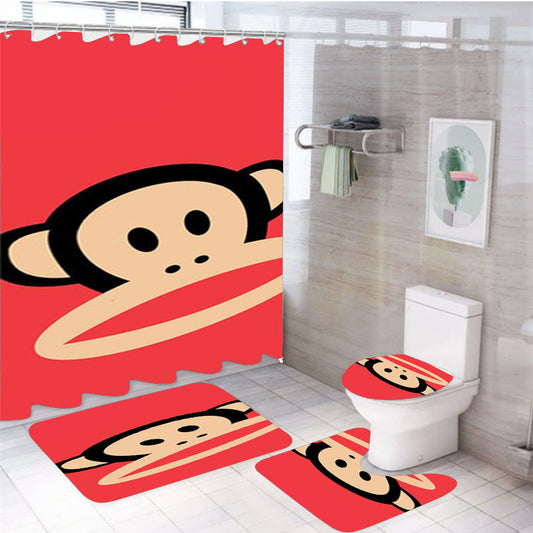 Paul Frank 4Pcs Bathroom Set Shower Curtain