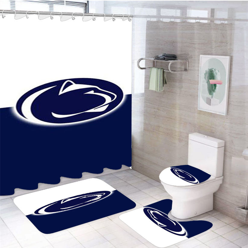 Penn State Logo 4Pcs Bathroom Set Shower Curtain